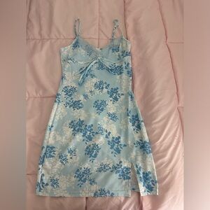 Cute blue bodycon dress